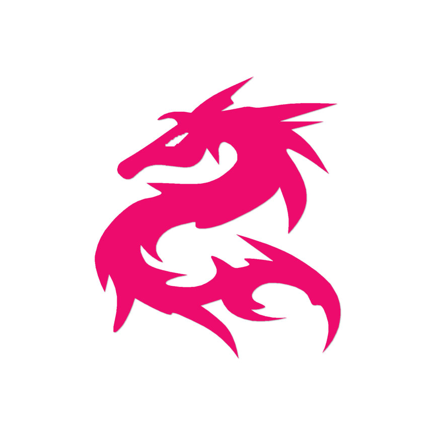 Dragon Tribal Lizard - Vinyl Decal Sticker - Multiple Color